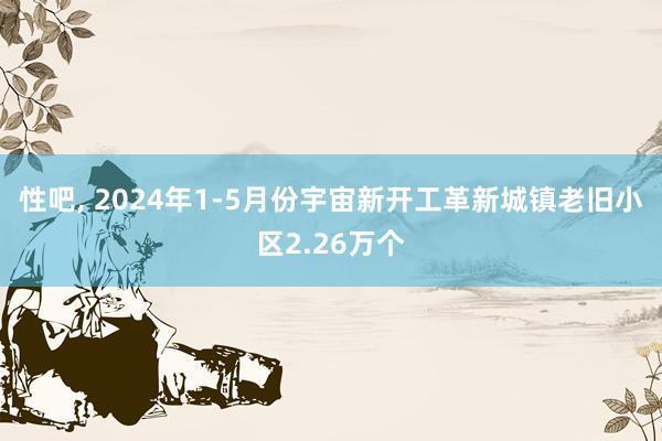 性吧， 2024年1-5月份宇宙新开工革新城镇老旧小区2.26万个