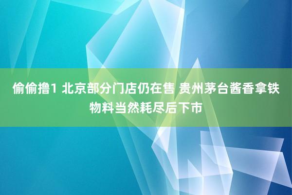 偷偷撸1 北京部分门店仍在售 贵州茅台酱香拿铁物料当然耗尽后下市