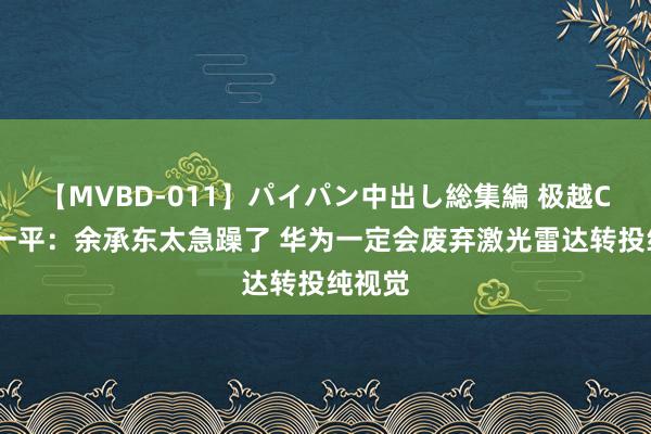 【MVBD-011】パイパン中出し総集編 极越CEO夏一平：余承东太急躁了 华为一定会废弃激光雷达转投纯视觉