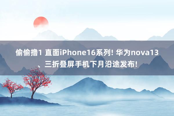 偷偷撸1 直面iPhone16系列! 华为nova13、三折叠屏手机下月沿途发布!