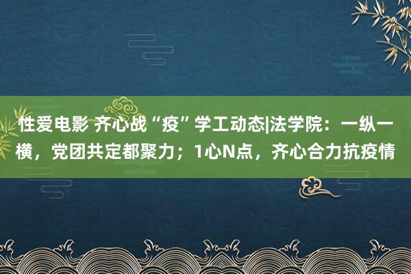 性爱电影 齐心战“疫”学工动态|法学院：一纵一横，党团共定都聚力；1心N点，齐心合力抗疫情